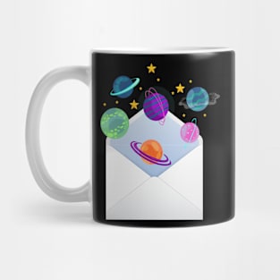 Mail from Space | Letter Planet Stars Cute Mug